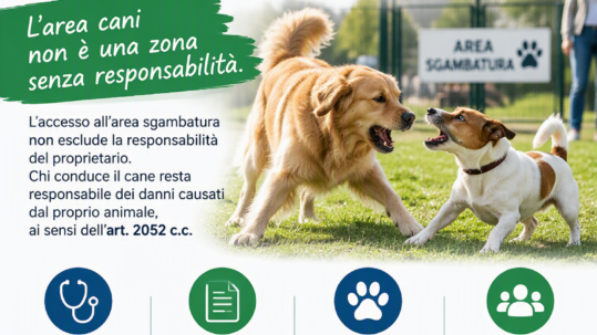 Cani in area sgambatura